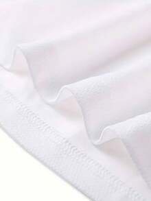 Stylish And Casual Men's T-Shirt, 100% Cotton, Modern And Elegant, Printed On Chest And Sleeves - 白色 - 查看 4