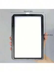 6-Inch LED Video Light Panel With 2-Section Adjustable Tripod Stand - 3 Color Temperature Modes (Warm/Cool/Natural) 5000K Dimmable, USB Powered 360° Rotatable Desktop Lighting For Photography, Live Streaming, Studio, Makeup, Video Conferencing, Vlog, Online Classes - Black - View 5