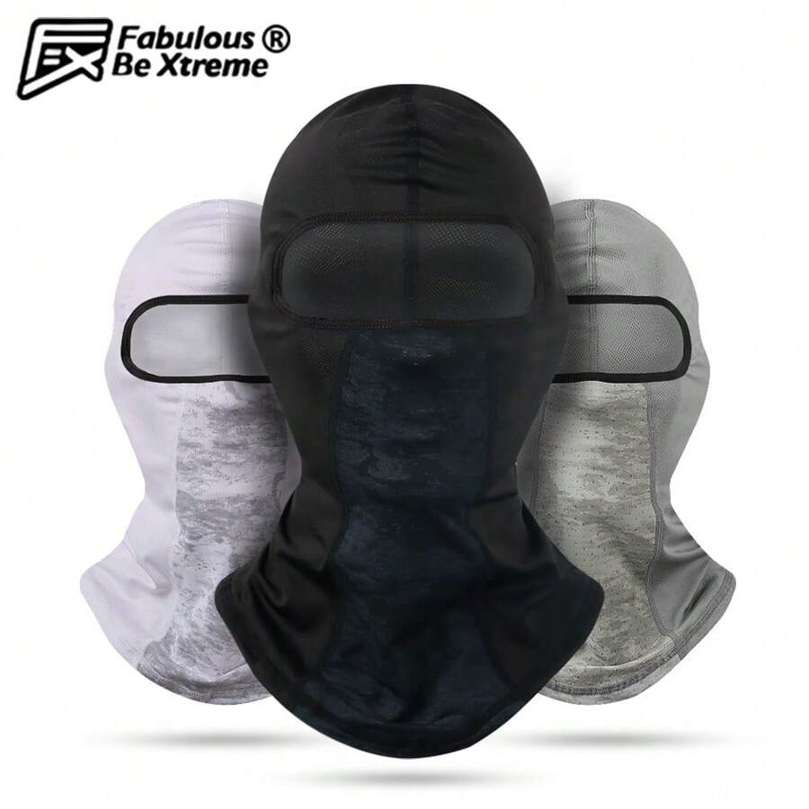 Fabulous Be Xtreme BL-TTJS 骑行拉法帽面罩围巾套装，适合日常骑行穿着 - 彩色 - 查看 1