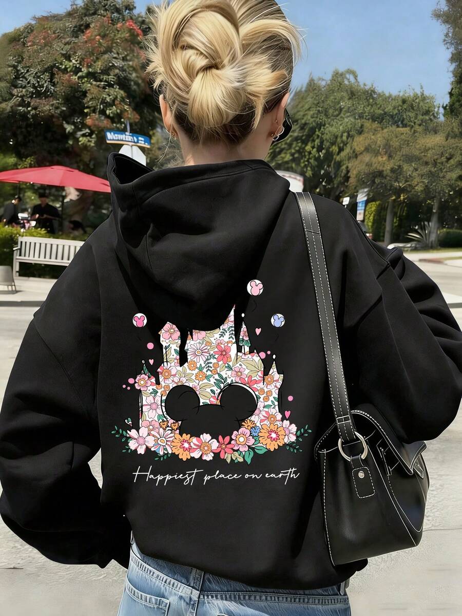 Disney Felpe e Felpe con Cappuccio da Donna - nero - Visualizzare 1