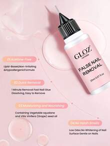 20ml Gel Nail Polish Remover, Ultra-Powerful & Removes Glitter And Dark Colored Paints, Paraben Free For Nails | Acetone Nail Polish Remover For Nails For Removal Of Glue Gel, Acrylic & Dip - 1 Set - View 3