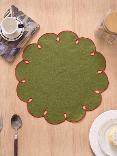 1/2/4/6/12/100pcs Embroidered Hollow Round Placemats, Vintage Style Kitchen Decor, Dining Table Mats, Non-Slip Coasters For Cups/Bowls, Suitable For Holidays, Parties, Weddings, Dinners, Office Desks, Coffee Tables, Home Decor, Photography Backdrops, All Seasons