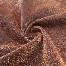 1pc Gold & Silver Metallic Shiny Fabric, Glitter Costume Dress DIY Pre-Cut Cloth - Multicolor - View 13