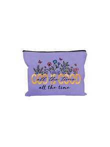 1 pieza Bolsa de maquillaje cristiana inspiradora | "Dios es bueno todo el tiempo, todo el tiempo" Bolsa de cosméticos religiosa con estampados de versículos bíblicos florales | Organizador de viaje multifuncional con cremallera y portátil | Multicolor | Para uso diario/viaje/campus | Adecuado para uso diario, viajes, vacaciones, viajes de negocios, transporte y vida universitaria | Regalo perfecto para mujeres en días festivos/Día de San Valentín/aniversarios, Domingo de Pascua, Día de la Madre - Multicolor - Ver 13