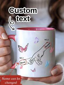 1 pezzo Tazza personalizzata con nome, regalo per la Festa della Mamma, tazza da caffè in ceramica personalizzata, tazza personalizzata per la Festa della Mamma, regalo di compleanno personalizzato per la Festa della Mamma, tazza da caffè per mamma e nonna, tazza floreale personalizzata per mamma da figlia/figlio, tazza da caffè con nome personalizzato, tazza floreale personalizzata, tazza commemorativa per anniversario con testo personalizzato - Multicolore - Visualizzare 8
