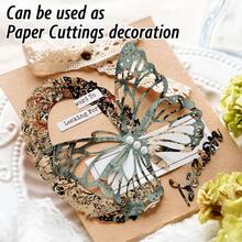 12 pièces Bloc-notes de papier de scrapbooking style gothique avec notes de musique, fleurs rétro, partitions, horloge mécanique, motif de train, 6*6 pouces pour scrapbooking, journal à puces, journal de gribouillage, carte de vœux, album et projets DIY - A - Voir 3