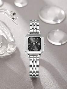 1 件女士百搭时尚休闲石英方形手表，适合日常佩戴 - 均碼 - 查看 6