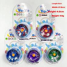 Beginner & Teen Alloy Yo-Yo Toy - Outdoor Game & Hand-Eye Coordination Development Christmas Halloween Gift, Spinning Toy - Durable Metal Gyro, Smooth Spinning Motion, Available In Blue, Green, Purple, Red - Multicolor - View 9