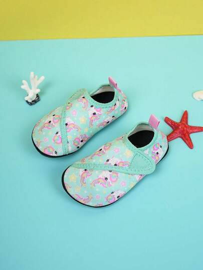 Kids' Comfortable Outdoor Wading Shoes, Non-Slip Wear-Resistant Soft Bottom Breathable Beach Shoes, Slip-On Design Suitable For Boys And Girls