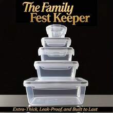 10pcs Lunch Box Set With Lids, Food Storage Containers, Leak-Proof Leftover Containers, Stackable Microwave/Fridge/Dishwasher Lunch Boxes - Multicolor - View 7