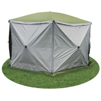 Quest Instant Spring Up Screen House 4 Gazebo Side Walls Blinds (1 Pair) Grey