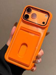 Ốp lưng điện thoại cao cấp có khung viền và nam châm bảo vệ màn hình cho iPhone 17 Pro Max 17 16 15 14 Plus 13 12 Pro Max 11, hỗ trợ sạc không dây, chống sốc và bảo vệ toàn diện với kính bảo vệ màn hình. - trái cam - Xem 6