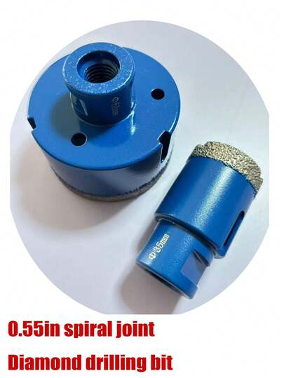 14mm Diamond Tipped Drill Bit, Suitable For Drilling Stone, Ceramic Tile, Rock Slab, Appliances, Glass, Drill Hole Diameter Range 6mm-68mm, Multiple Common Sizes, Small Wax Cooling Process, Continuous Operation Without Deformation, High-Speed Uniform Welding Without Vibration, Easy Feed