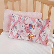 1个幼儿枕头，双面设计，采用柔软天鹅绒和布料材质，透气耐用，一体成型。 - 彩色 - 查看 13