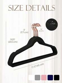 Blauesmeer Pack Of 100 Velvet Black Clothes Hangers, Trouser Hangers Space Saving, Suit Hangers, Thin Non-Slip Clothes Hangers, 360° Rotating Hook, Velvet Hangers For Dresses, Tank Tops, Heavy Clothes - Black - 黑色 (100 Pack) - 查看 2