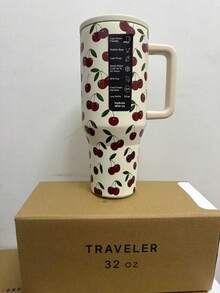 32oz Stainless Steel Vacuum Insulated Travel Mug With Straw Lid, Double Wall Thermal Cup - Multicolor - View 4