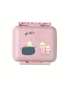 Hộp đựng thuốc mini 6 ngăn, màu hồng có in chữ "Medicine" (Thuốc), có thể đựng thuốc đủ dùng trong 6 ngày, hộp đựng thuốc du lịch, hộp đựng thuốc 6 ngăn xách tay, hộp đựng thuốc hàng ngày, có thể đựng vitamin, hộp đựng thuốc bỏ túi, mặt dây chuyền đựng thẻ ID, hộp đựng bông tai, nhẫn, trang sức, vật dụng cần thiết cho gia đình, du lịch và túi xách du lịch. - Nhiều màu - Xem 13