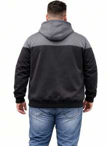 Men's Plus Size Premium Waterproof Neoprene Fleece Jacket, Sizes G1 To G4 – Thermal Comfort, High Quality, Winter - màu đen - Xem 3