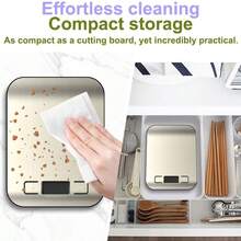1pc Digital Food Scale For Kitchen,10kg Stainless Steel Kitchen Scale With 5 Units,Food Weight Scale,Suitable For Home Use, Food Baking,Kitchen Essentials,Food Scale For Sourdough Bread - 廚房秤 - 查看 4