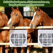 1 Pcs Box Fan Holder Horse Stall Classic Fan Bag Hanging Web Holder Nylon Box Bag Black - White + 2 - View 4