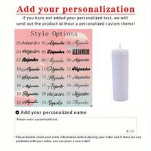 1个个性化姓名薄款保温杯,16盎司双层磨砂亚克力薄款保温杯,节日礼物,情人节礼物,送给她的惊喜礼物,居家办公咖啡杯,户外旅行水瓶,生日礼物,独特,情人节、母亲节、生日、父亲节、毕业典礼、婚礼、乔迁之喜的理想礼物,婚礼必备,时尚设计 - 多色 - 查看 15