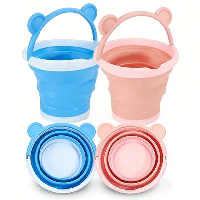 Foldable Beach Bucket Toy, Fun Beach Bucket, Creative Sand Tools - Ideal For Beach Play And Travel, Perfect Summer Or Birthday Gift