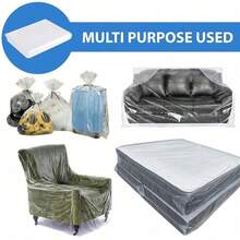 Honey-Waterproof Mattress Cover Bag For Moving And Storage Heavy-Duty Protector With Zipper Closure Tear-Resistant Polyethylene Material Twin Full Queen King Size Bed Mattress Encasement Washable Dust Mite Proof Bedding Storage Bag For Travel Camping Guest Room - 1 - View 3