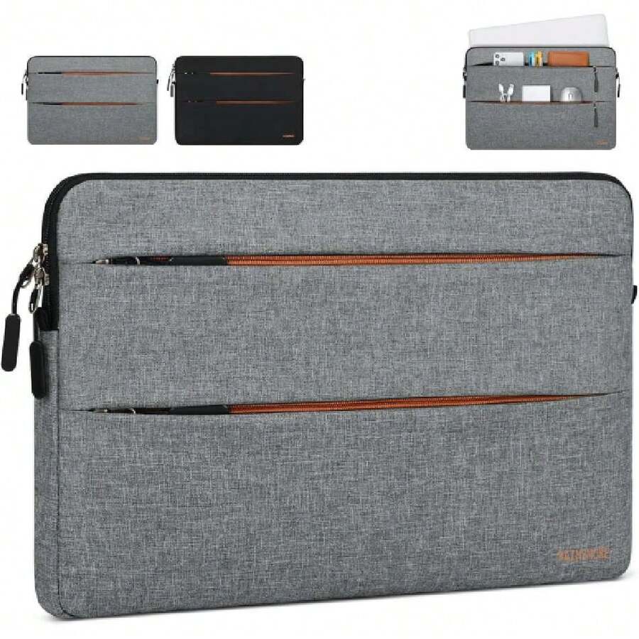 Funda Laptop 13-14 Pulgadas Impermeable Funda para Laptop Duradero Estuche para Laptop Adecuado para MacBook Pro/HP//ASUS/,Gris S,41841745 - Marfil - Ver 1