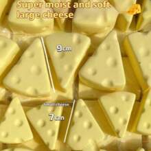 1个奶酪造型软萌玩具，潮流创意软捏减压玩具 - 彩色 - 查看 5