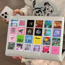 Hình dán chống thấm nước hình bìa album của nhiều nhóm nhạc KPOP dành cho máy tính bảng, sách, hành lý, đồ trang trí DIY, món quà không thể thiếu cho fan KPOP, SK/BM/BP/EN/TWICE/AESPA/BT21 - Nhiều màu - Xem 4