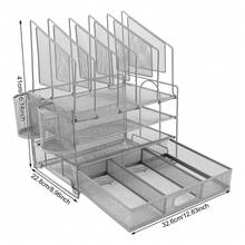 YISSALE Caja y estantería de archivos - Color: Plata - Ver 10