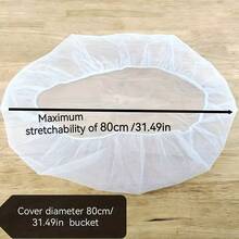 耐用涤纶网罩，户外雨水桶防蚊虫落叶防护网 - 白色，适用于标准桶式雨水收集器，功能性设计，有效覆盖 - A - 查看 9