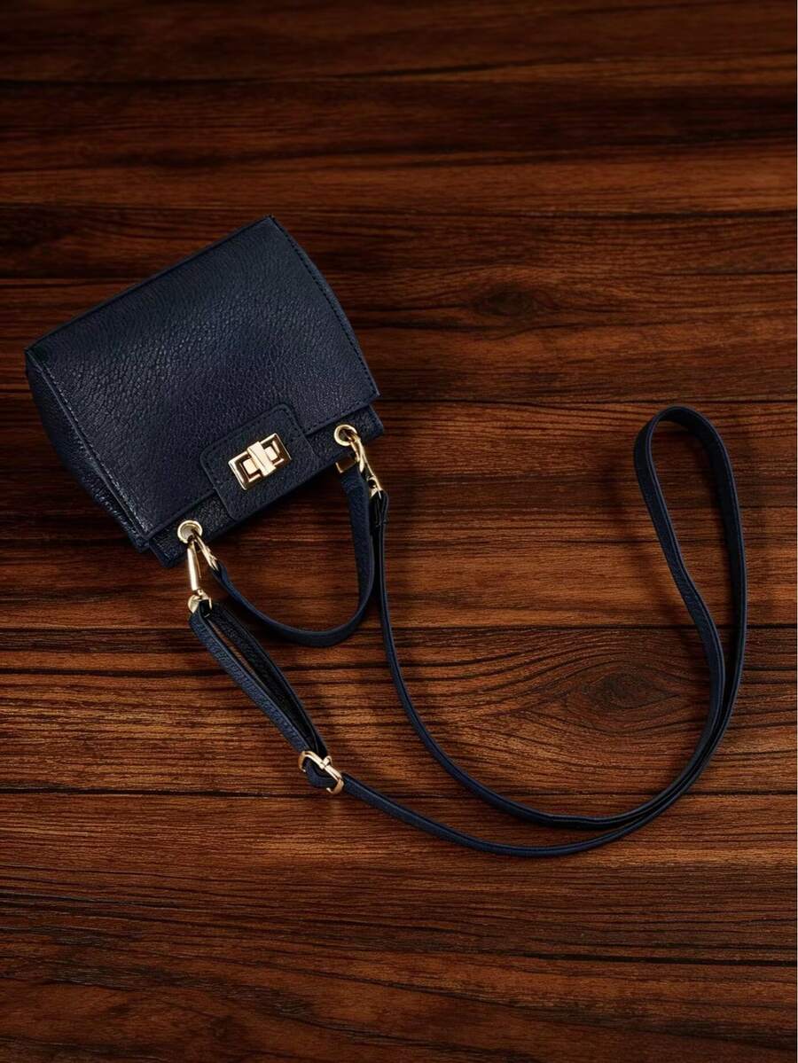 Bolso de viaje de moda, bolso de lujo para mujer, bolso de hombro y asa superior exquisito, multifuncional para el trabajo - azul real - Ver 1