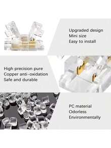 1 包 COB LED 灯条防水水晶连接器，免焊接 LED 灯条水晶扣 - 2Pin 8mm - 查看 5
