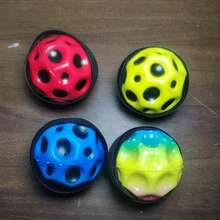 1/6/12pcs Mini Wrist Finger Spinner Balls With Rope, Comfortable Grip Elastic Exercise Balls, Durable TPE Material, Space And Moon Print, No Motor No Battery Required, Moon Style Elastic Rope Catch Ball, Suitable For Outdoor Sports And Leisure - Multicolor - View 10