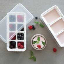OGGI Prep Portion Silicone Freezer Trays With Lid - Freezer Molds For Food, Ice Cube Tray, Food Prep Containers, Freezer Storage Containers, For Soup, Smoothie Cubes, Broth, Leftovers - 2 Cupx2 - Nhiều màu - Xem 3