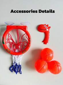 Bathroom Toys - Bathtub Basketball Hoop For Kids & Toddlers, Bathroom Toys Shower Toys, Suction Cup Basketball Hoop With 3 Soft Balls Set For Boys & Girls, Birthday Gift, Interactive Bathroom Toys For Children, Infant Bathroom Toys, Toddler Bathroom Toys, Basketball Hoop Baby Toys, Baby Supplies, Baby Girl Toys, Bathroom Toys, Swimming Pool Toys - Orange - View 10