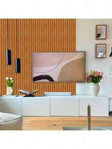 1卷棕色木纹可移除乙烯基壁纸，易于粘贴和剥离，适用于房间装饰、贴纸、卧室、电视背景墙、书桌和橱柜翻新，DIY自粘壁纸 - 棕色 - 查看 14