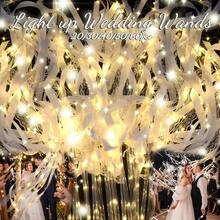 1/5/10pcs Luminous Wedding Wands LED Ribbon Wands With Bells, Wedding Recessional, Dance Floor Props, Wedding Favors - Sparkler - View 6