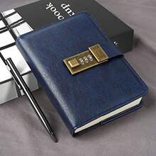 Journal with Lock A5 Journal with Lock 240 Pages Locking Journal with Pen and Gift Box Lockable Journal  Organizer for Men and Women 8.6 x 5.8 Inches Brown - 青暗い - チェックする 5