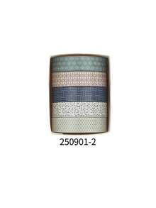 5 Rolls/Box Minimalist Pattern Washi Tape Set, Plant And Floral Pattern Decorative Tape, Suitable For Diary DIY Journal Decoration, Artwork Scrapbook Decoration - Sets - View 22