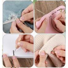 25PCS Upholstery Needles 5 Sizes Large Sewing Needle For Hand Sewing Long Needles For Crafts For Leather Repair Canvas Carpet Cushion Curtain Stitching Crafts DIY 3"/3.5"/4"/5"/6" - Bạc - Xem 5