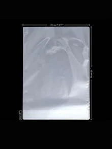 25个扁平可折叠礼品袋，透明塑料糖果袋，带抽绳，适用于生日派对、圣诞节、万圣节和其他场合 - 多色 - 查看 4