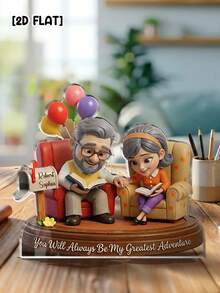 Catygift Tượng đôi khắc theo yêu cầu, quà tặng kỷ niệm ngày cưới, ngày Valentine cá nhân hóa, tượng tùy chỉnh độc đáo với tên và hình dáng theo yêu cầu. - Như được hiển thị - Xem 9