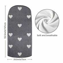 Gray Hearts Ed Pretty Themed Auto Car Seat Cover, Universal Fit For SUV Sedan Truck, Soft Washable Fabric Adds Stylish Interior Accent And Modern Decorative Upgrade - 彩色 - 查看 2