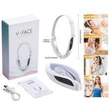 电动提拉美容仪 电动V脸带 8档面部按摩器 提拉V型美容仪 美容护肤 - 白色 - 查看 2