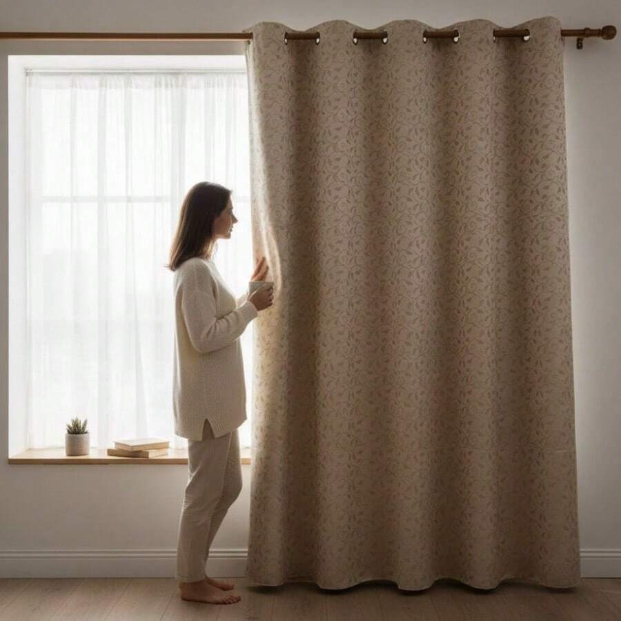 Curtains - Beige - View 1
