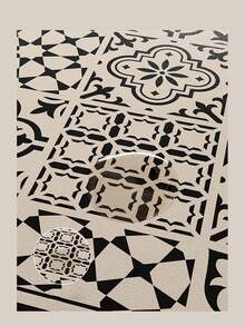 1 pieza Alfombrilla para café - Oculta manchas, altamente absorbente, base de goma, secado rápido, adecuada para encimeras de cocina, bares de café, escurreplatos, compatible con máquinas de café, cafeteras, máquinas de espresso - Negro - Ver 4