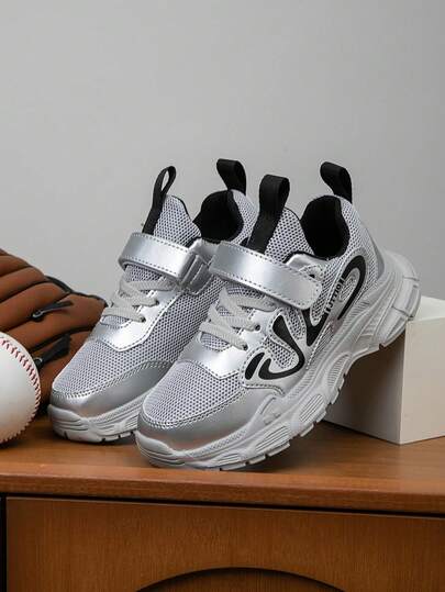 1 Pair Kids Sports Shoes, Boys & Girls, Comfortable Soft Breathable Versatile Lightweight Easy On/Off, Indoor/Outdoor, Fashionable Casual Sneakers, New Chunky Sneakers