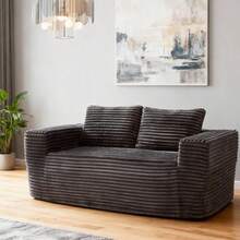 Sofas & Couches - Gray + Corduroy+2 Seat - View 6